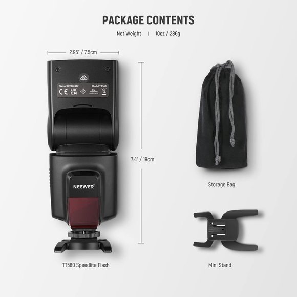 Neewer TT560 Flash Speedlite Canon Sony Nikon Panasonic Olympus Pentax Light - Picture 8 of 8